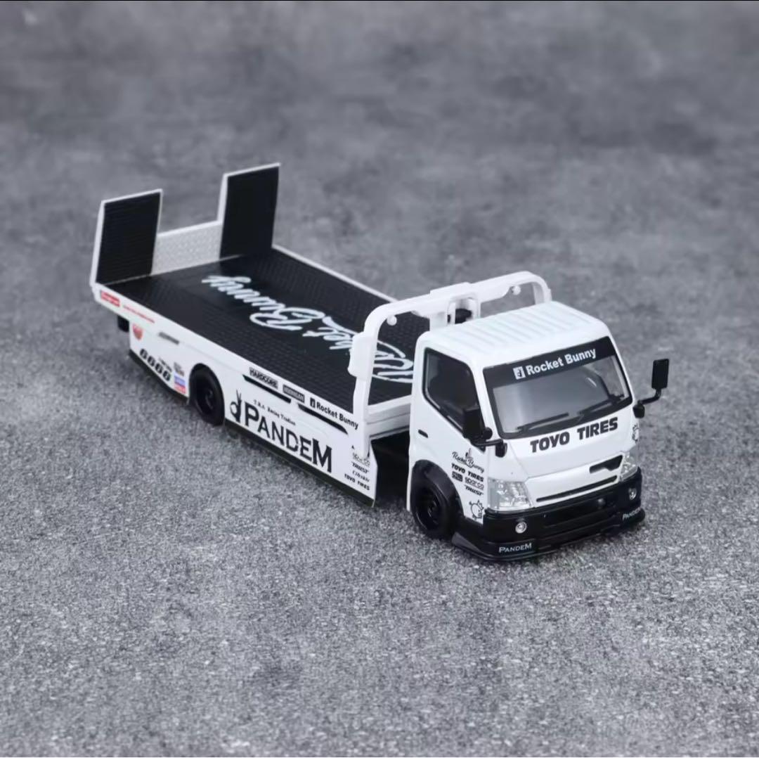 マイクロターボ 1/64 パンデム ホワイトトランスポーター 積載車