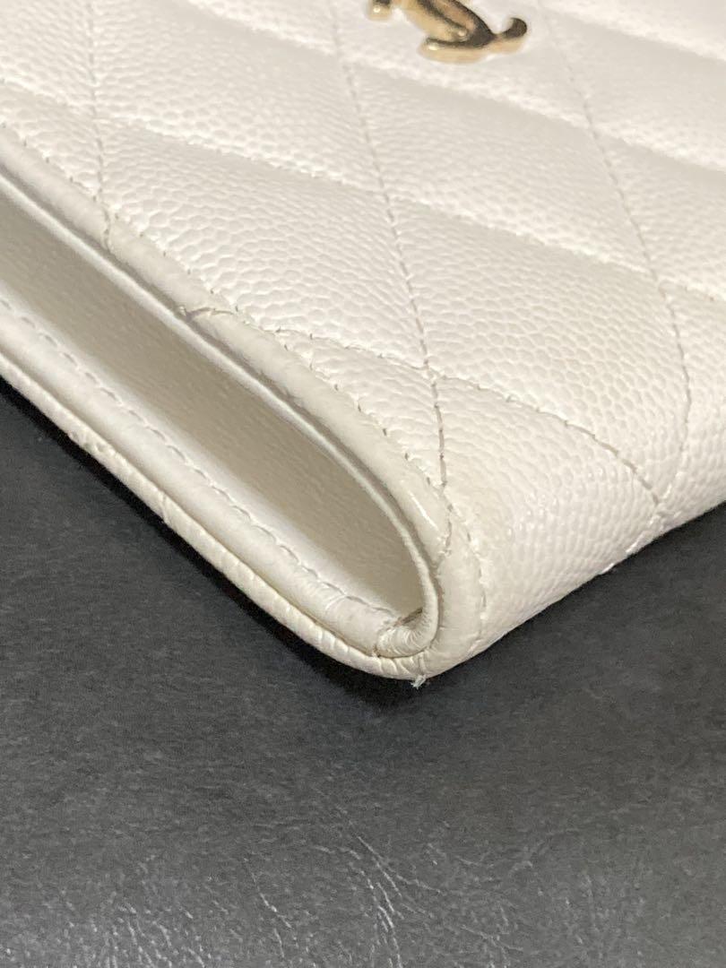 CHANEL シャネル　キャビアスキン コインケース キーリング付