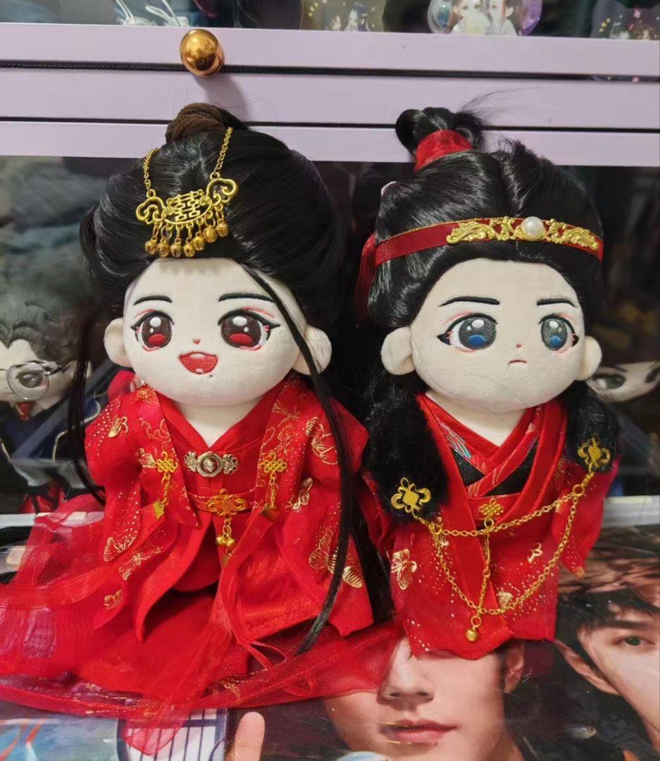 陳情令20cmぬいぐるみ魏无羡ぬいぐるみ 蓝忘机ぬいぐるみ20cm 忘羡