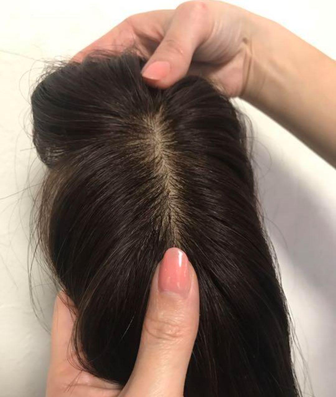 ブラウン系高級素材使用ブランド 人毛100 前髪付き 部分ウィッグ 二重引き抜き総手植え地肌 長さ27cm ロングストレート ウィッグ エクステブラウン系 14 500 Coyoterungolf Com
