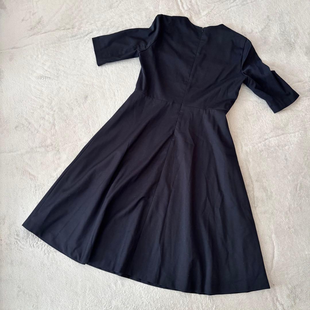 グーコミューン ワンピース 38 М ネイビー フレアワンピース お受験 グーコミューン ワンピース 38 М ネイビー フレアワンピース お受験