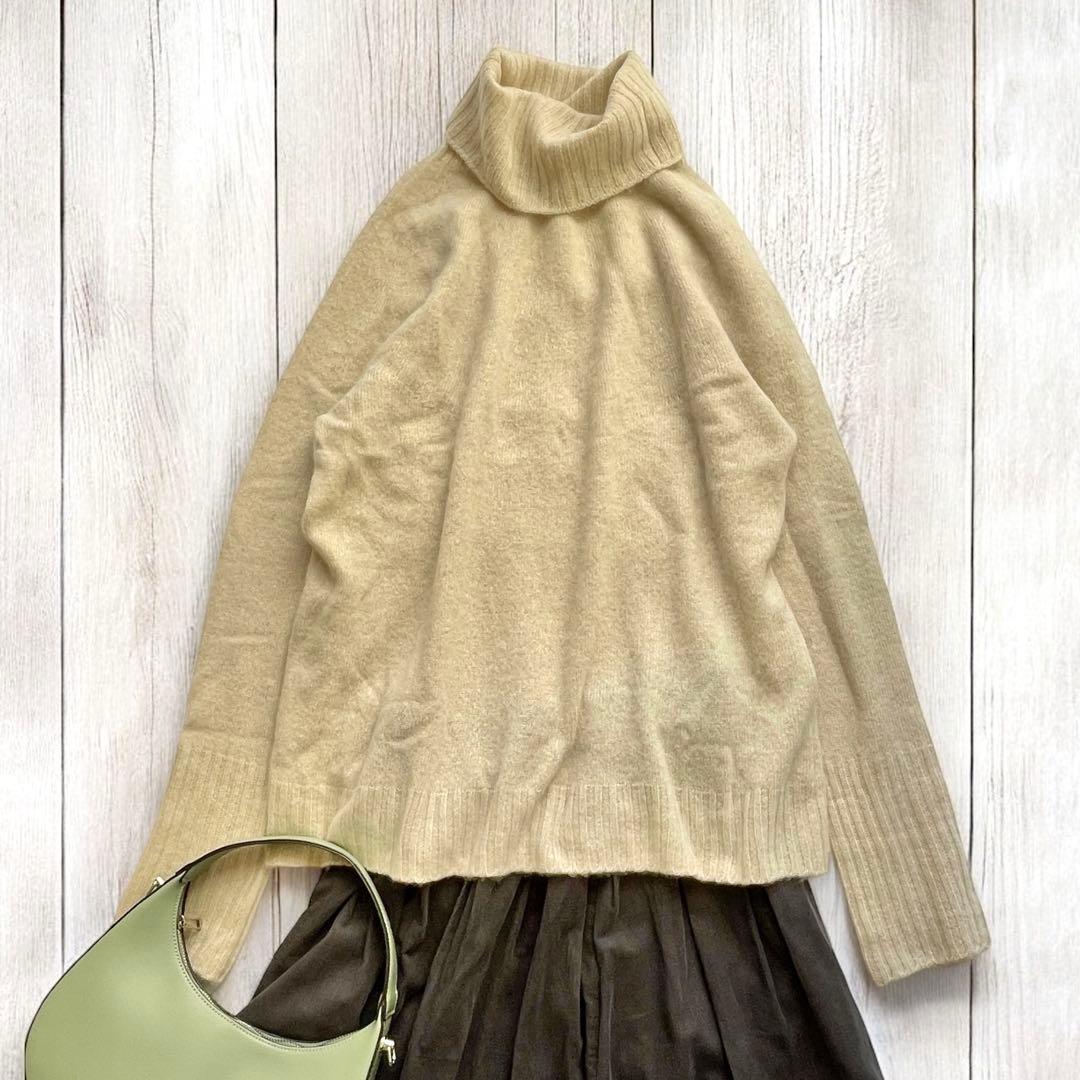 プラージュ plage ◆カシミヤ100%◆タートルネックロングスリーブニット プラージュ plage ◆カシミヤ100%◆タートルネックロングスリーブニット