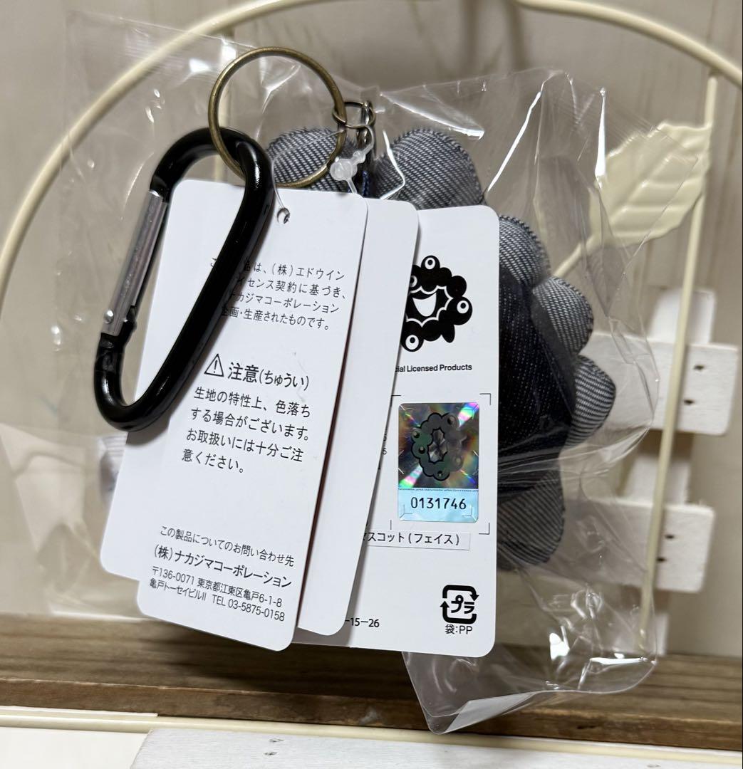 万博 エドウィン EDWIN ミャクミャク マスコット　フェイス　キーホルダー 万博 エドウィン EDWIN ミャクミャク マスコット フェイス