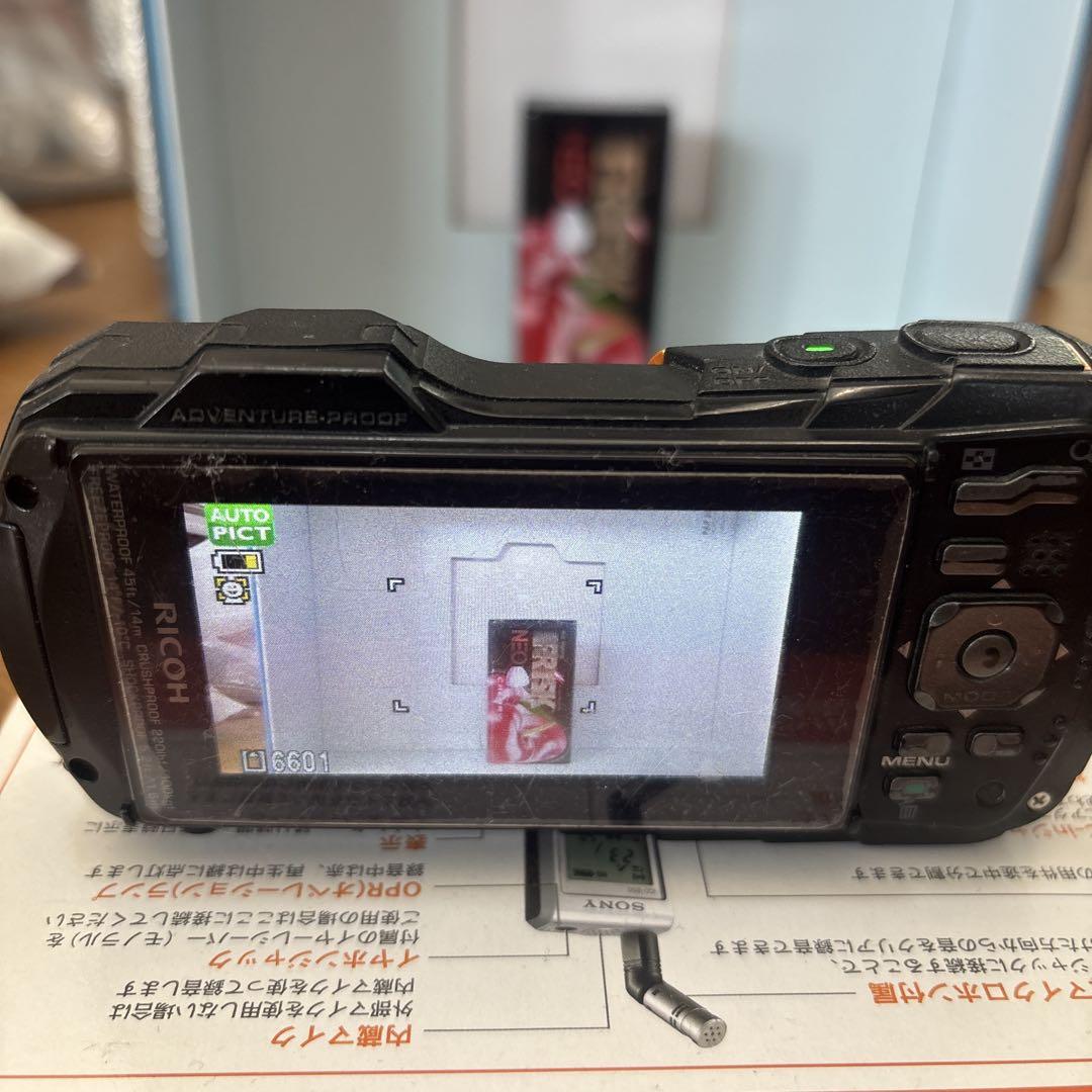 RICOH WG-50 オレンジ/ブラック 防水カメラ