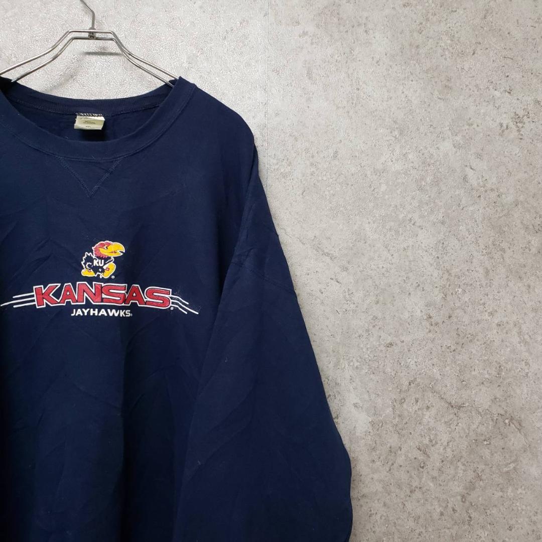 好評在庫 90s 男子バスケ スウェット XXL 古着 tQRgn-m85192731365 USA製 カンザス ジェイホークス 最安値得価