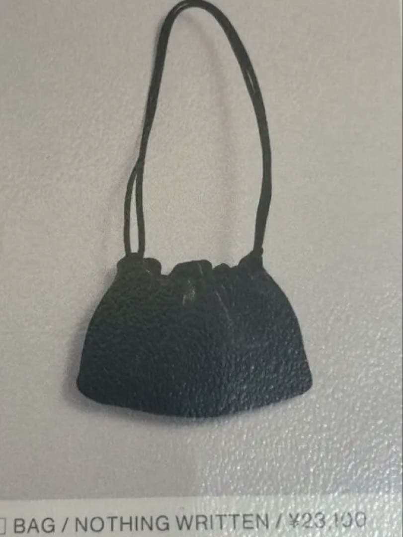 NOTHING WRITTEN ブラックショルダーバッグ