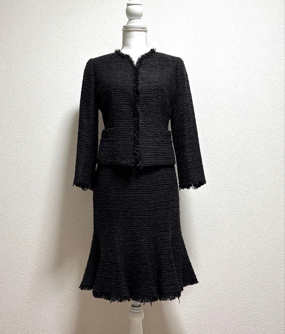 エポカ ラメ入り ノー ツイード セットアップM Epoca