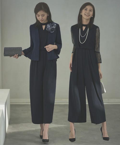 新品　ノーカラージャケット＆オールインワンスーツ2点セット