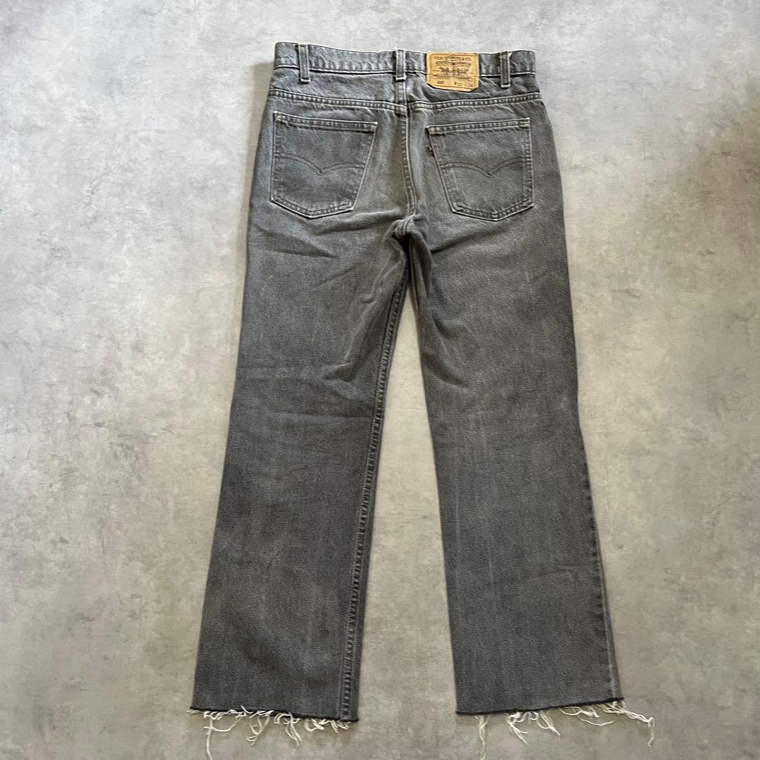 32×34 Levi’s 517 フレアデニム USA製 先染めブラック