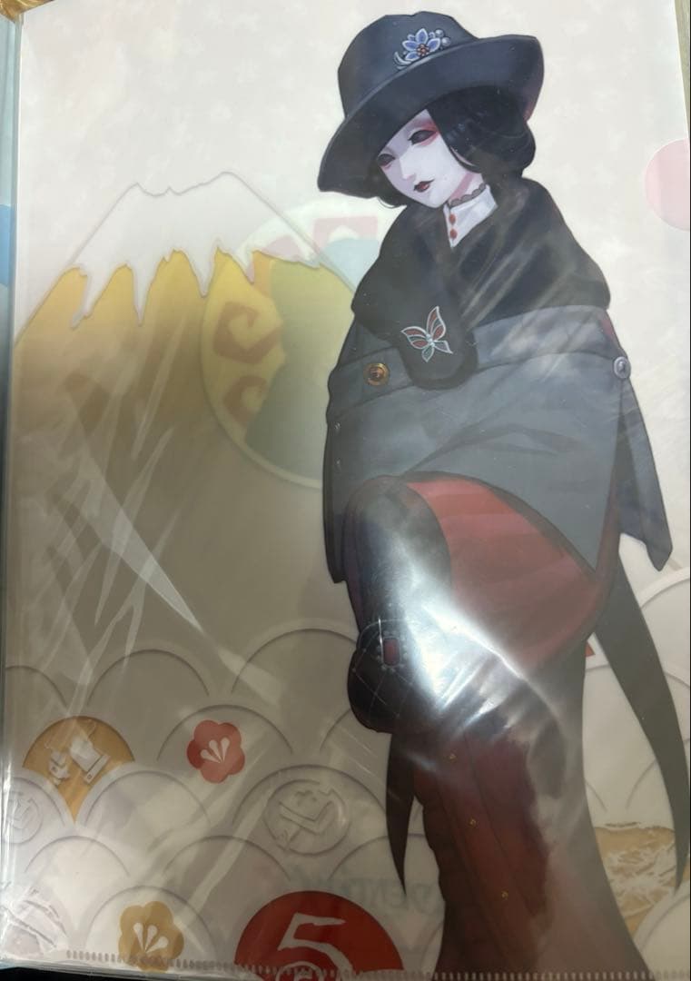 第五人格　identity V 芸者　美智子　クリアファイル　初詣　丹頂鶴