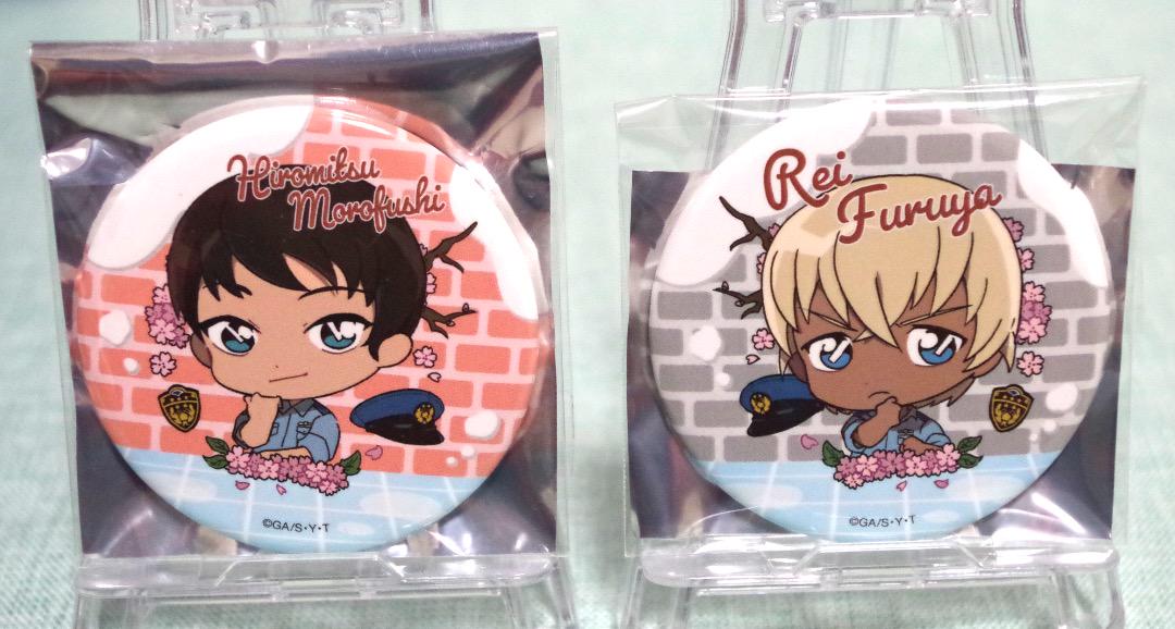 安い 諸伏、降谷 名探偵コナン 缶バッジ キャラっとブーケ ピンズ・ピンバッジ・缶バッジ