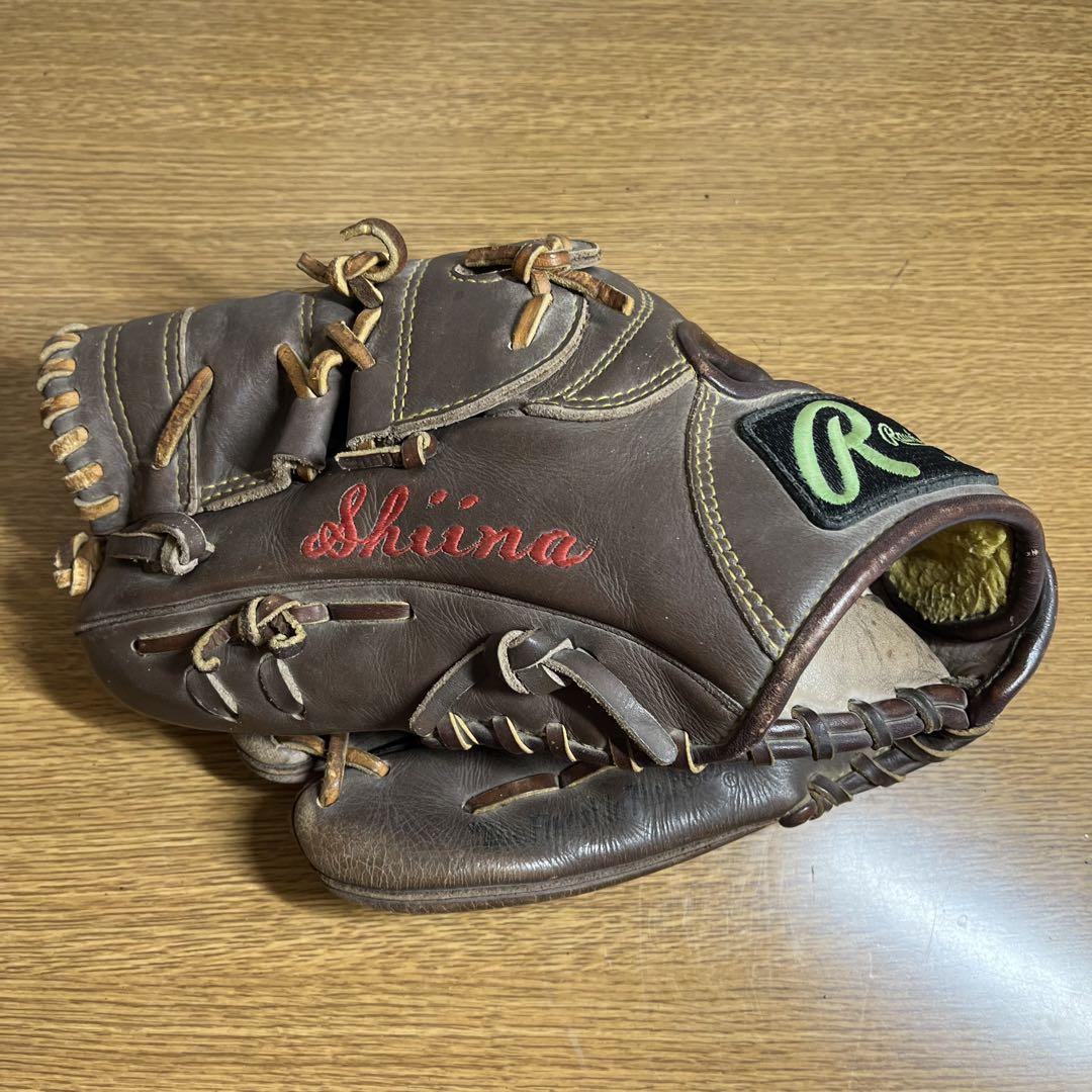 ローリングス 一般硬式 グローブ グラブ 良品 左投げ 投手用 オーダー 刺繍有