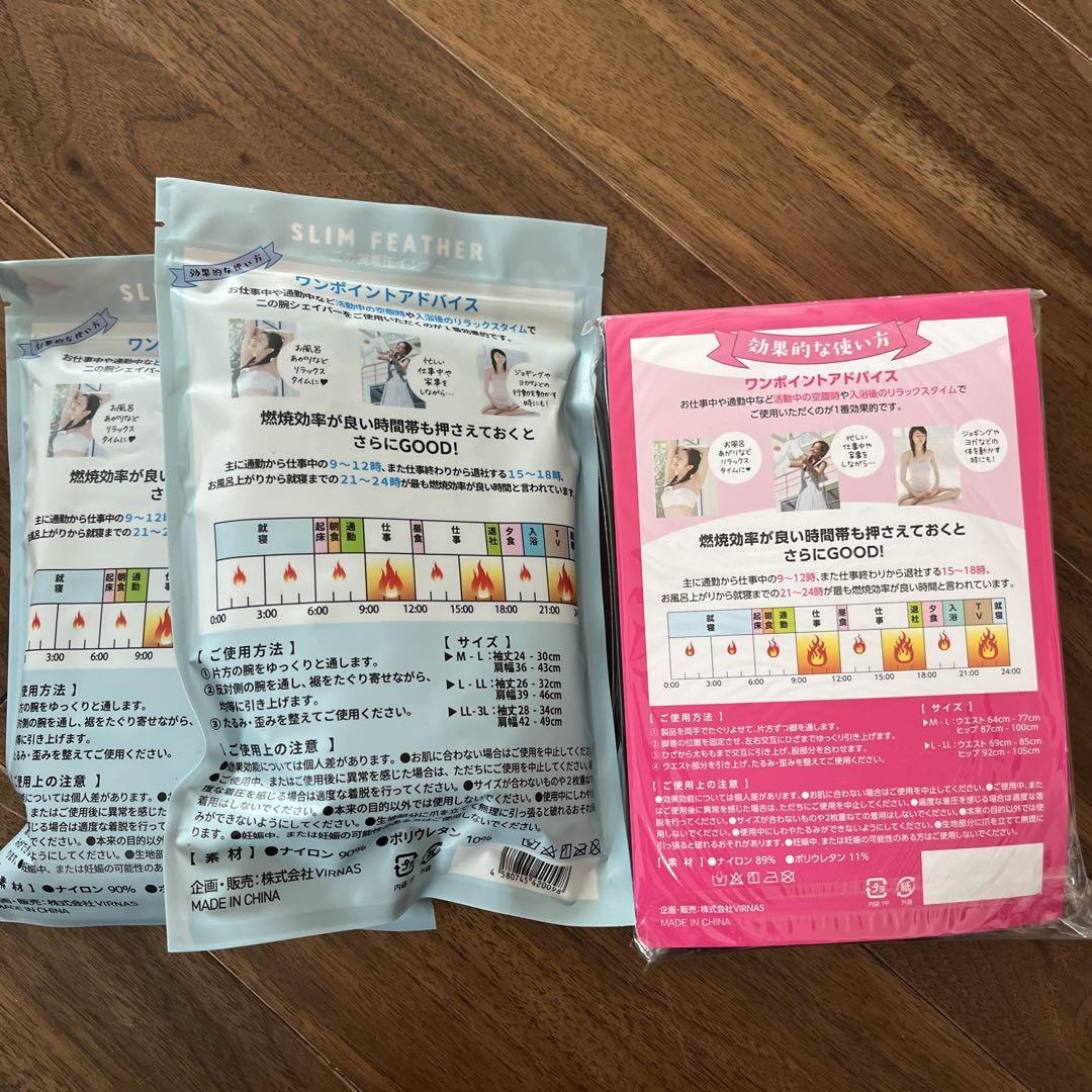 スリムフェザー　正規品　新パッケージ　LLサイズ　2セット　着圧レギンス　セット
