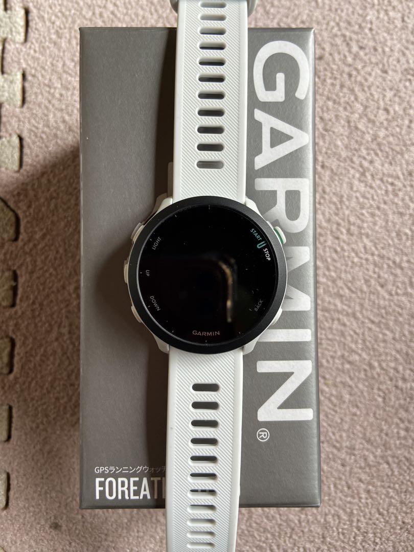 値下げ!!GARMIN デジタル腕時計 ホワイト 中古品