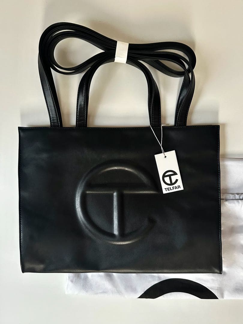 Telfar トートバッグ ブラック M ファー トートバッグ