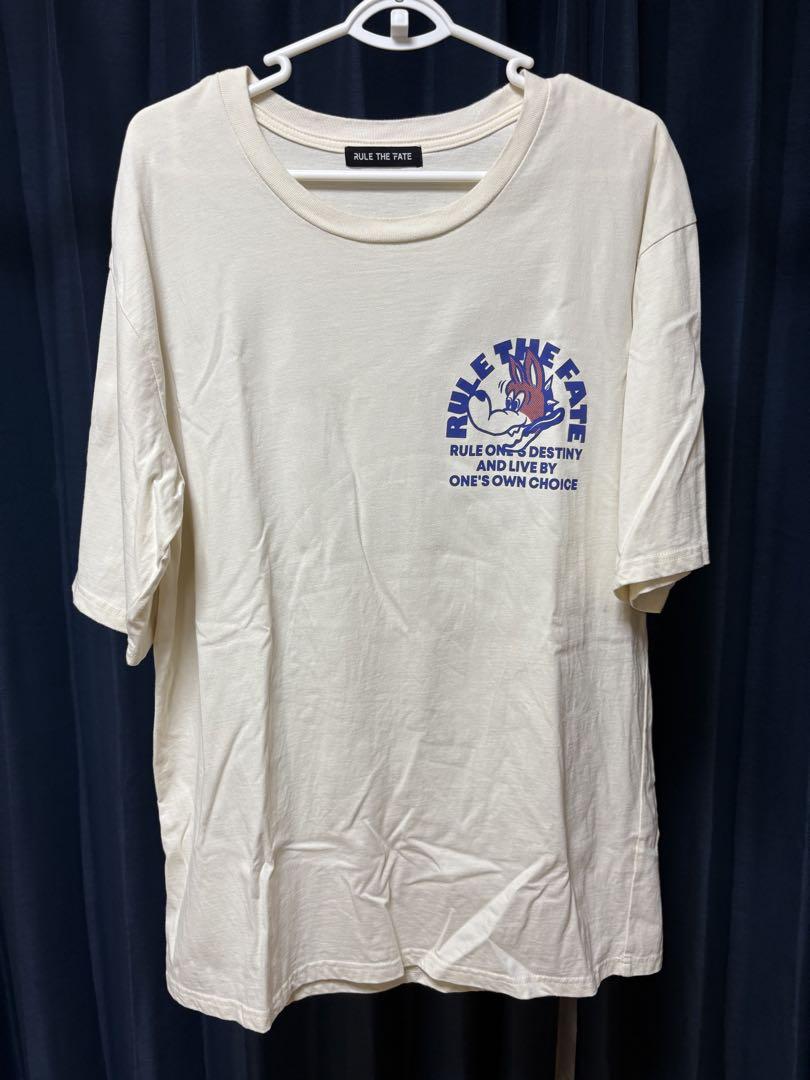 RULE THE FATE Tシャツ ホワイト サイズ0 RULE THE FATE Tシャツ ホワイト (クリーム色) - メルカリ