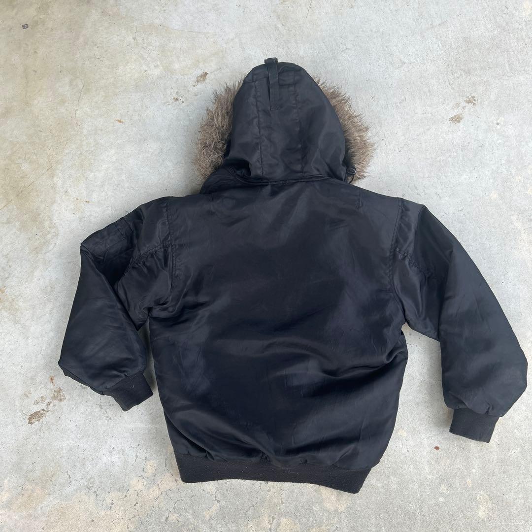 00s ファー付き n2b ma1 ジャケット ブラック y2k グランジ - メルカリ