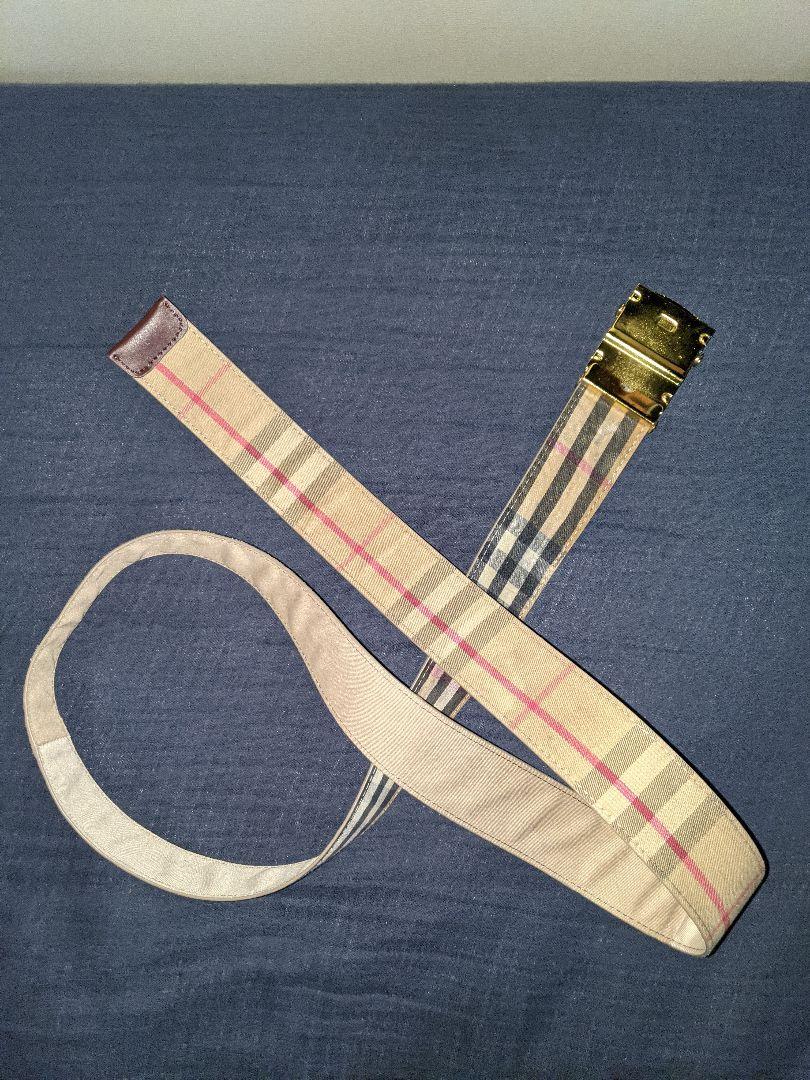 WACCOWACCO / リバーシブル パッチワーク ベルト　ゴールドバックル