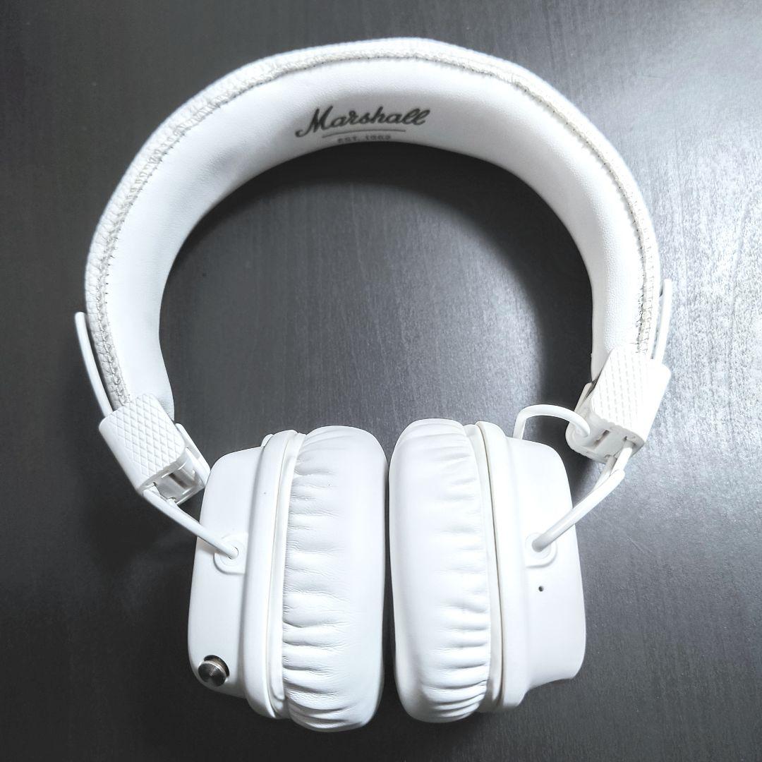 MarshallMajorV ワイヤレスヘッドフォン ホワイト 白 マーシャル 楽天市場】【即納】マーシャル Marshall ワイヤレス オンイヤー