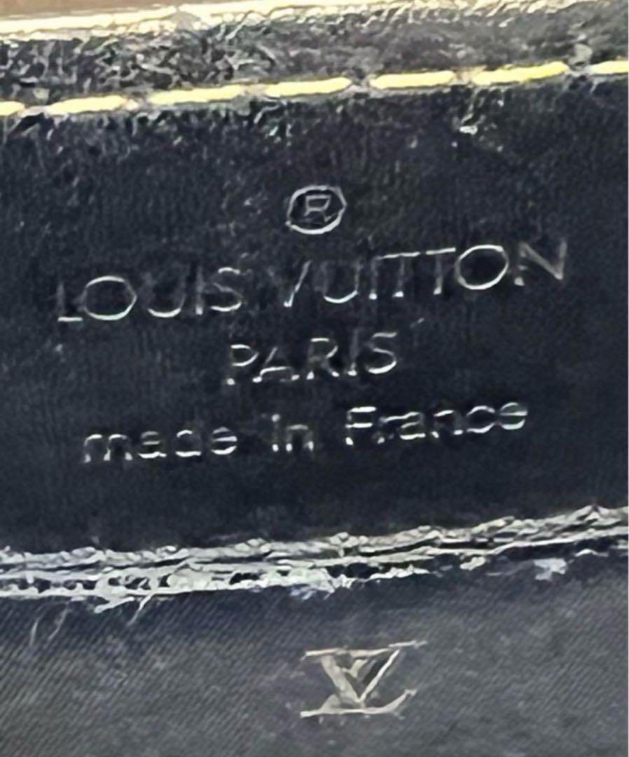 LOUIS VUITTON ブラック レザー ハンドバッグ