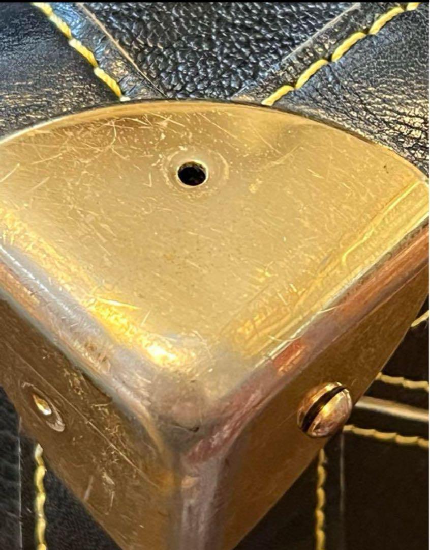 LOUIS VUITTON ブラック レザー ハンドバッグ