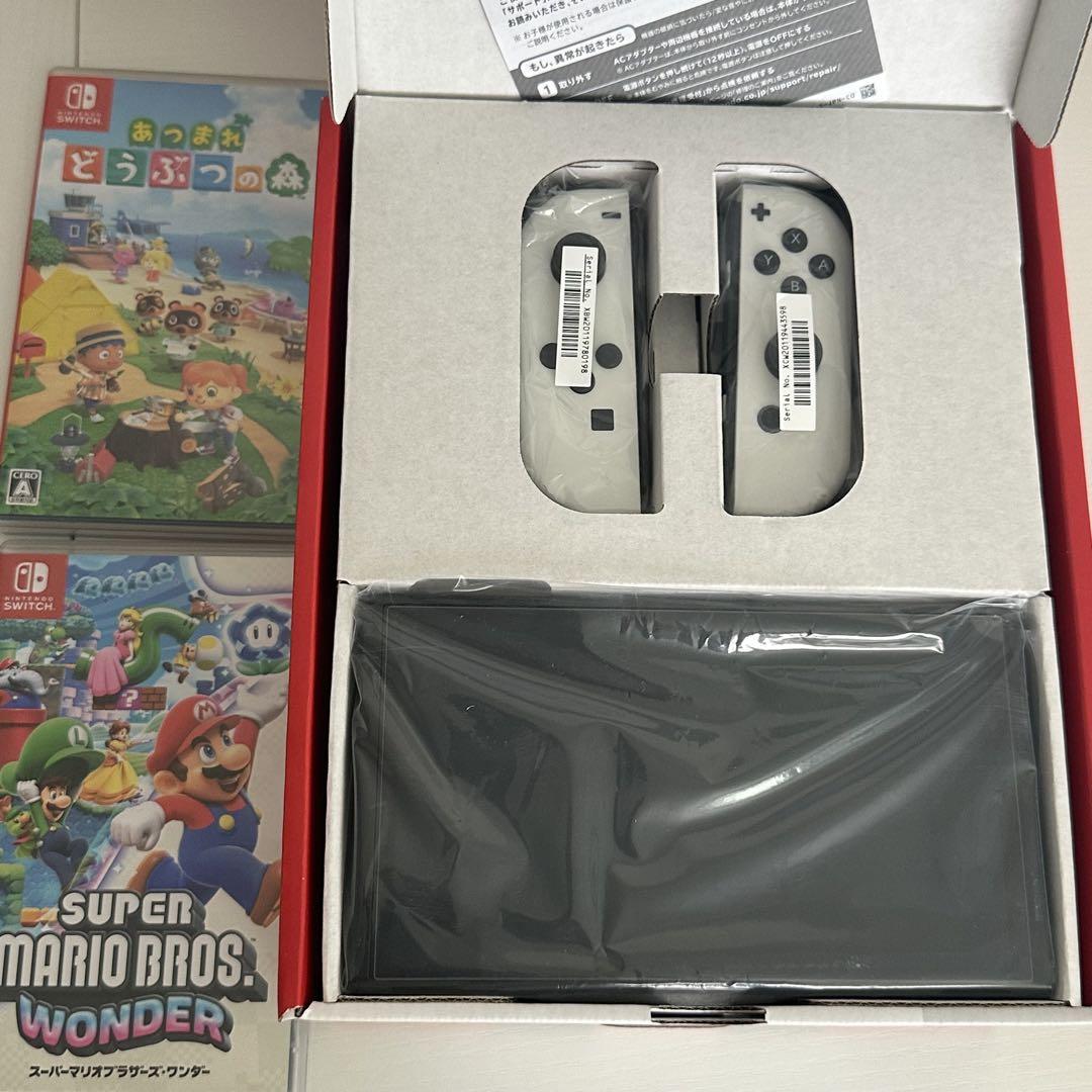 Nintendo Switch 本体 Joy-Con付き　ほぼ未使用 Switch](本体)(未使用)Nintendo Switch(有機ELモデル