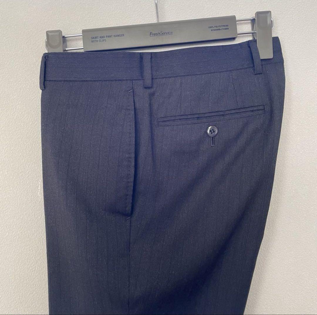 【美品】BEAMS F ビームスエフ シャドーストライプウールスーツ