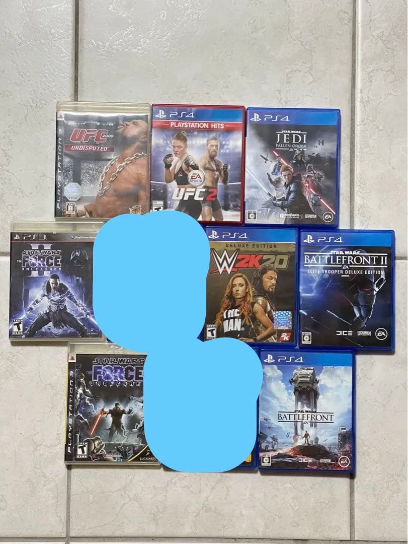 PS4洋ゲーセット（UFC, GTA, Star Wars）10タイトルセット