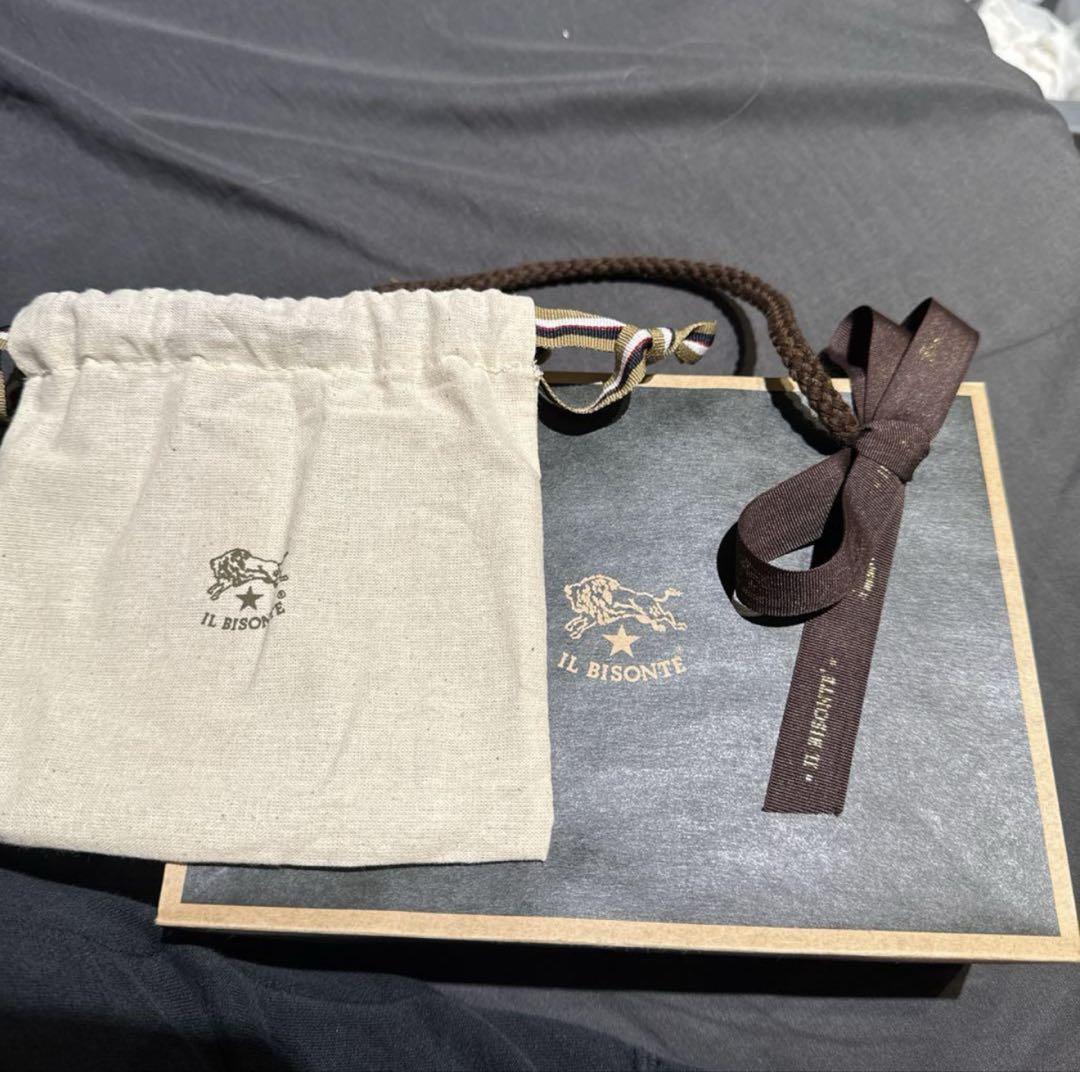 IL BISONTE 二つ折り財布 ネイビー