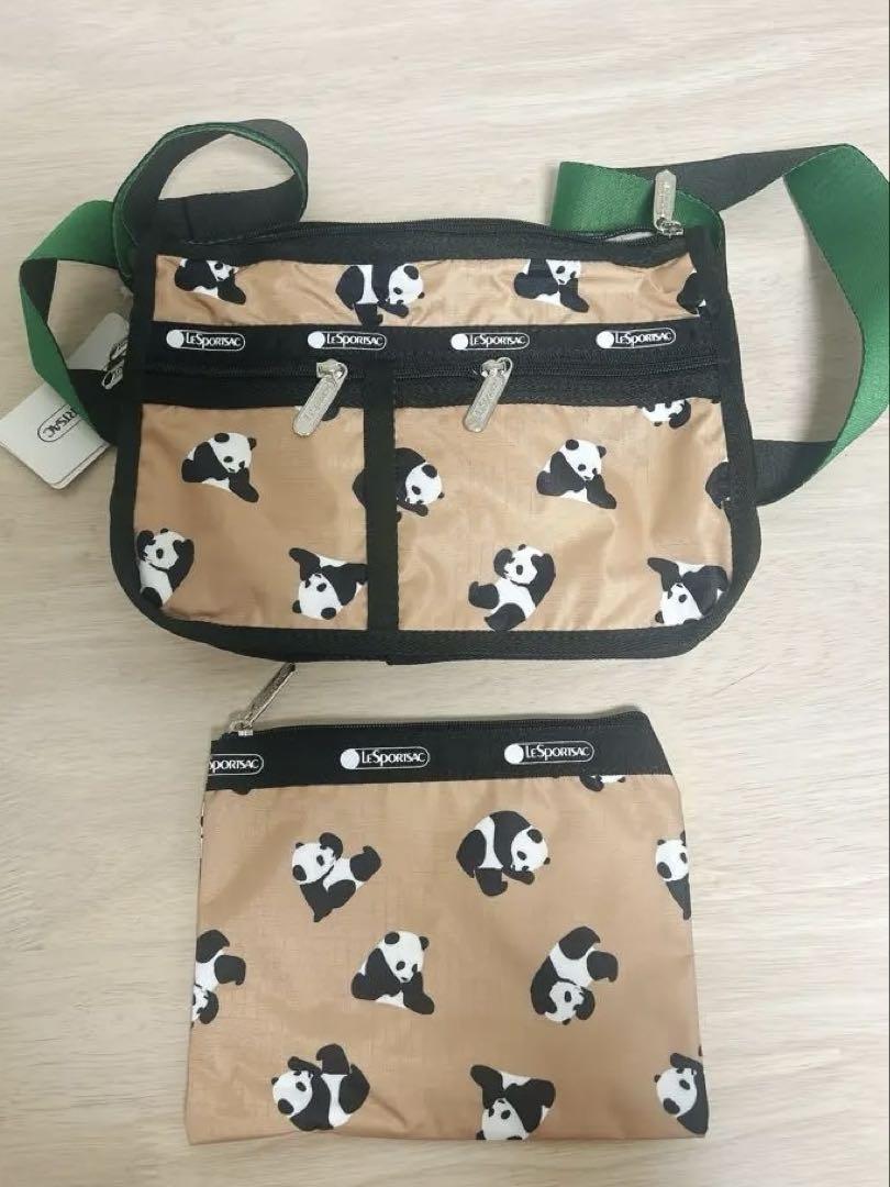 新品Lesportsacレスポートサック ショルダーバッグ パンダ