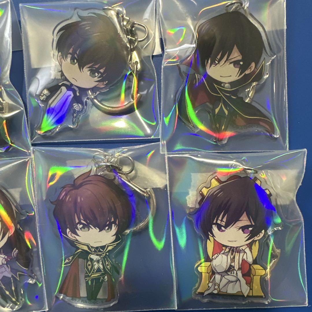 コードギアス きゃらふぉるむ アクリルキーホルダー スザク・ルルーシュ 8点☆ コードギアス きゃらふぉるむ アクリルキーホルダー スザク