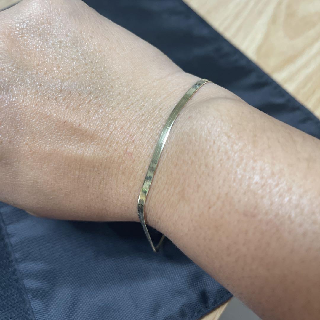 Flat bracelet  18k金