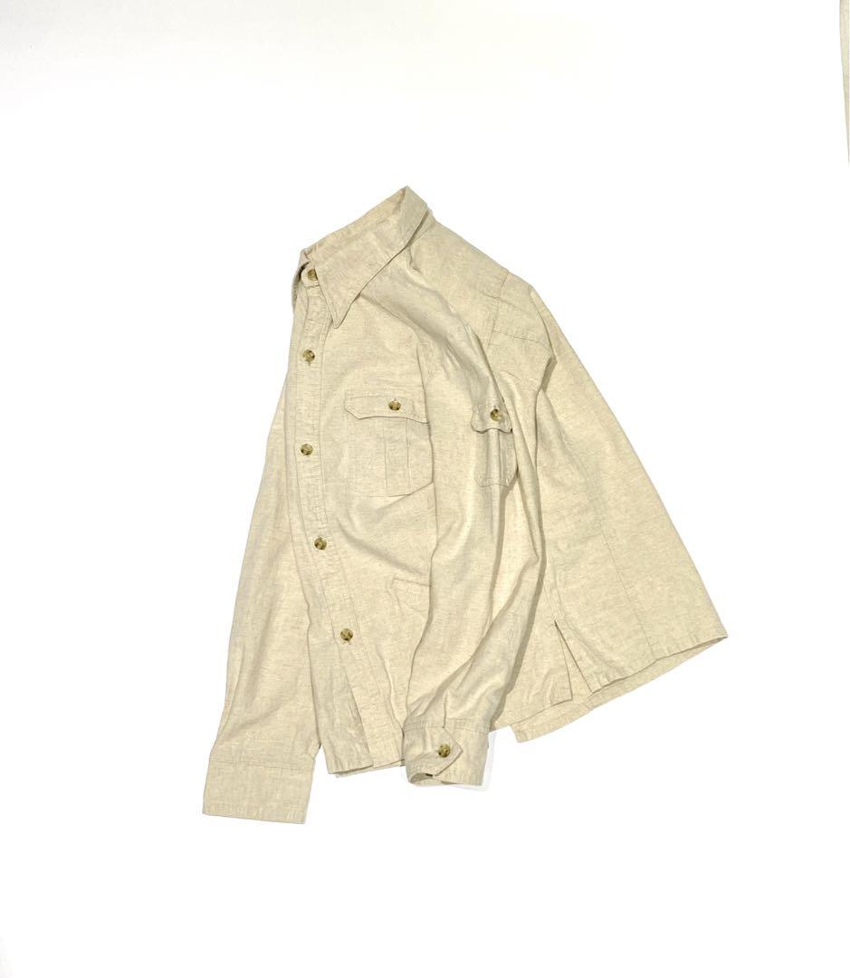 USA製Batten SportsWear/バテンスポーツウエアー リネンシャツ