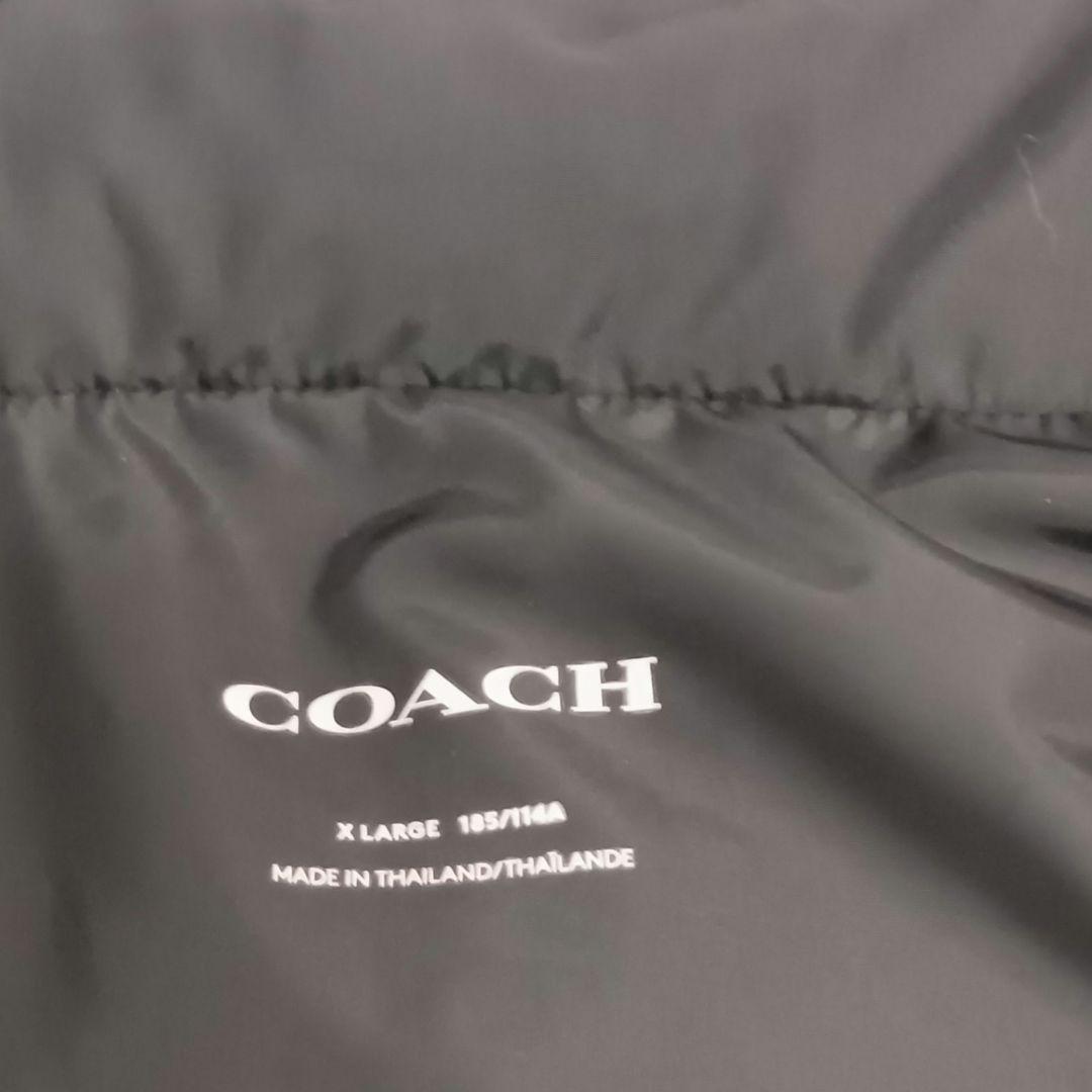 極美品　COACH コーチ　ダウンベスト 650フィルパワー ブラック グレー