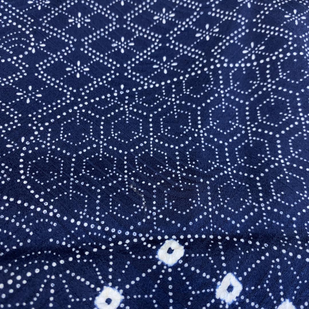 1448】着物 小紋 袷 正絹 単品販売♪ 紺 減額 profi-luftfilter.de