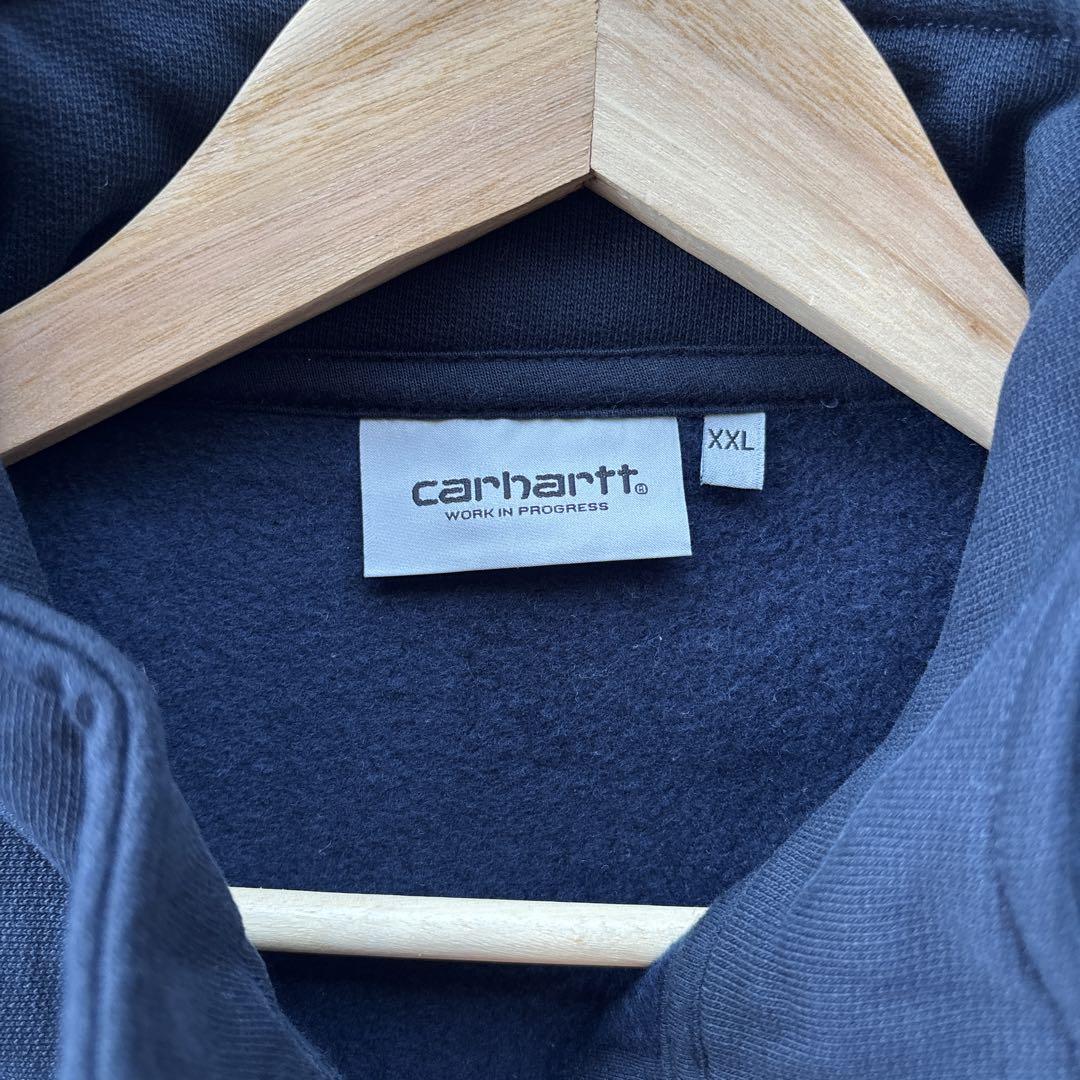Carhartt ハーフジップトレーナー XXL ネイビーΩ