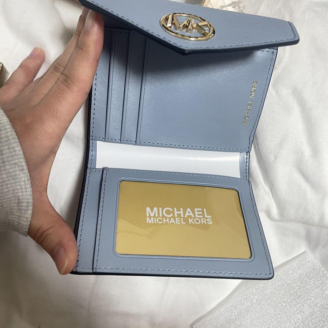 MICHAEL KORS PALEBLUE 三つ折り財布 新品未使用