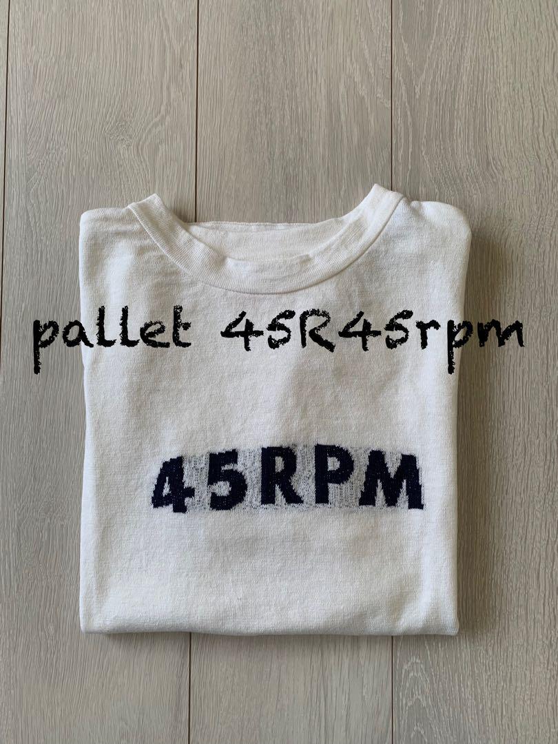 45R45rpm ジャカードロゴの908 ニットソーTシャツ