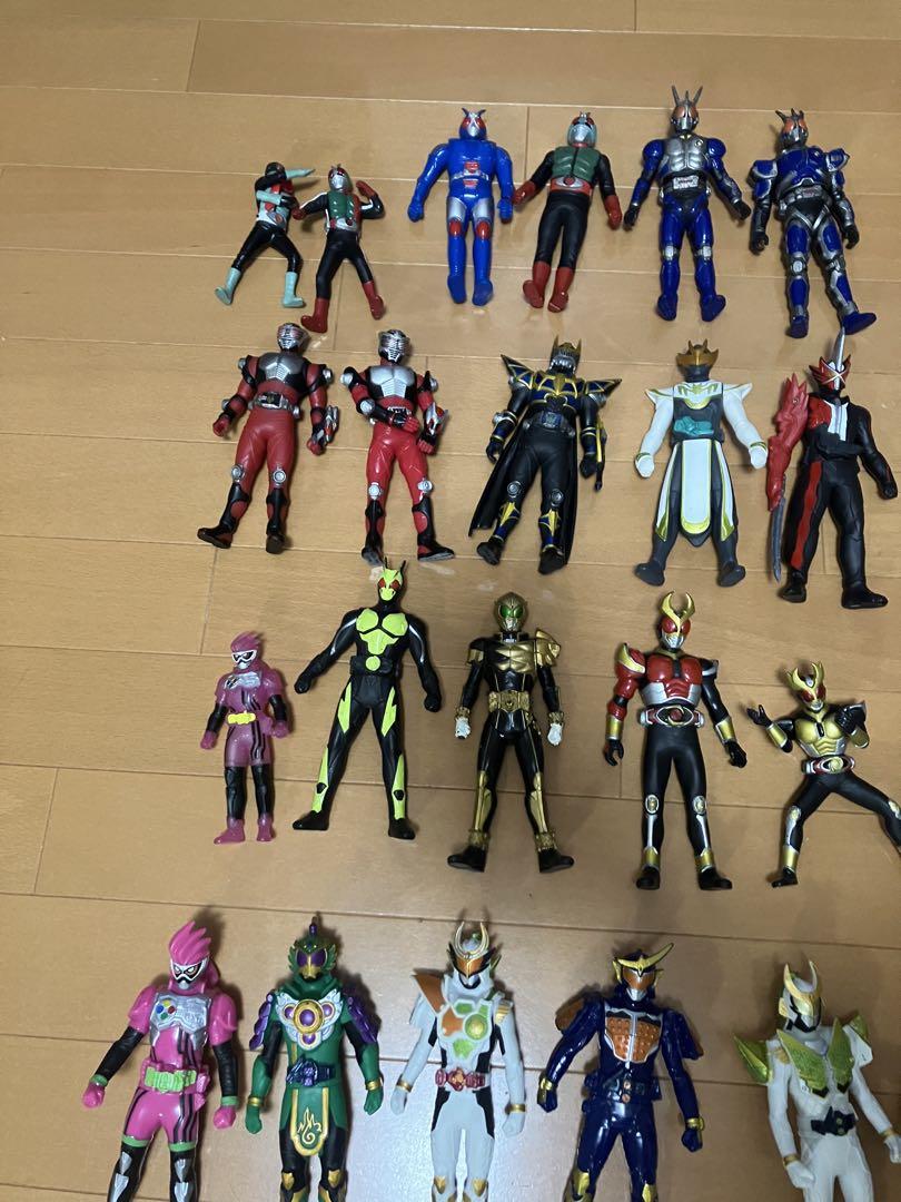 仮面ライダー ソフビ 大量 まとめ フュギュア 84個