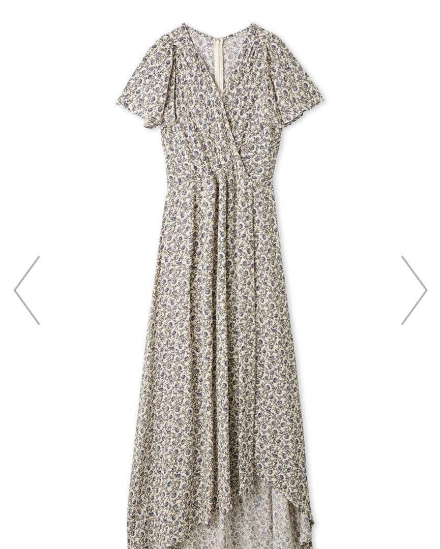 カシュクールプリントワンピースM FRAY