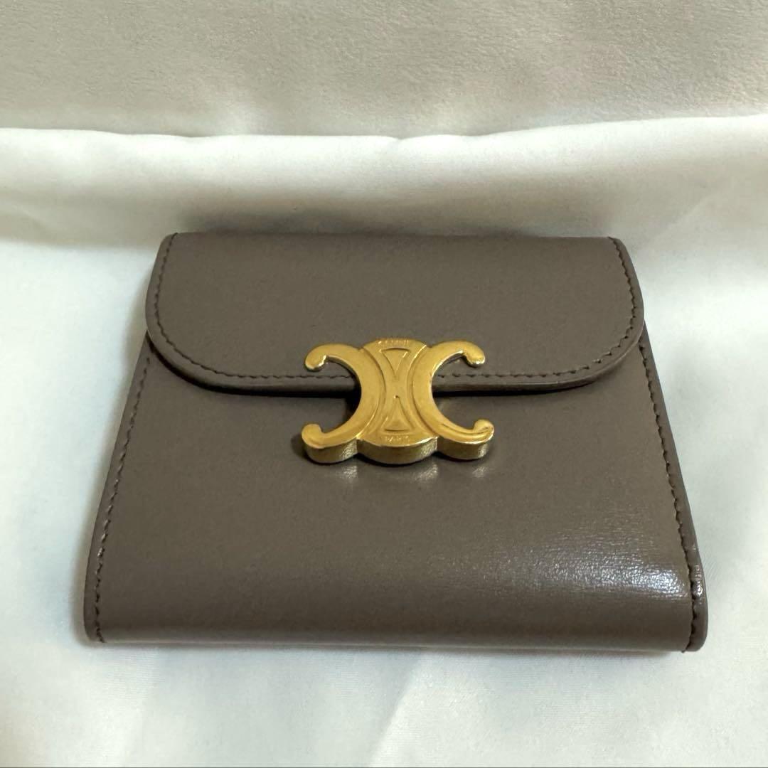 CELINE セリーヌ スモールフラップウォレット トリオンフ 折財布