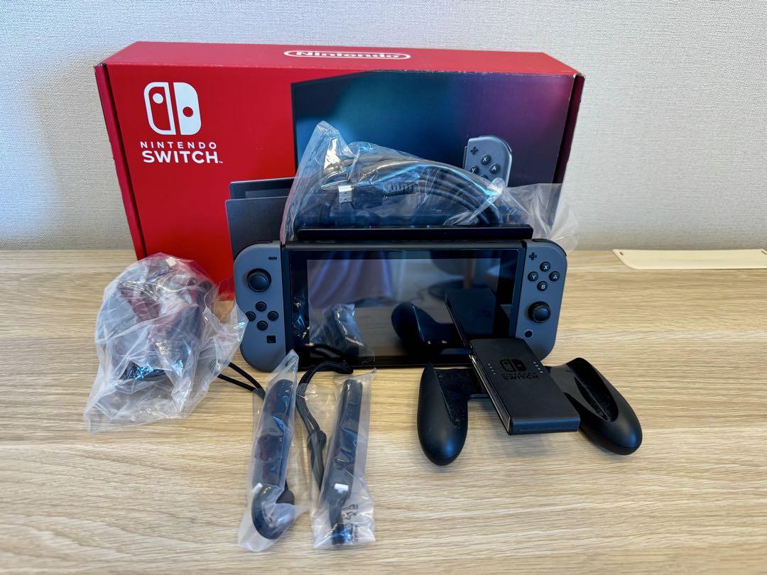 Nintendo Switch 本体 グレー 充実付属品
