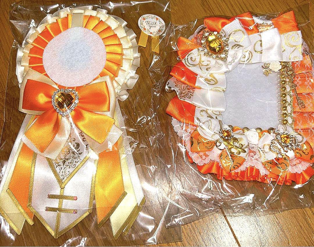 デコ硬質カードケース 痛ロゼット オレンジ