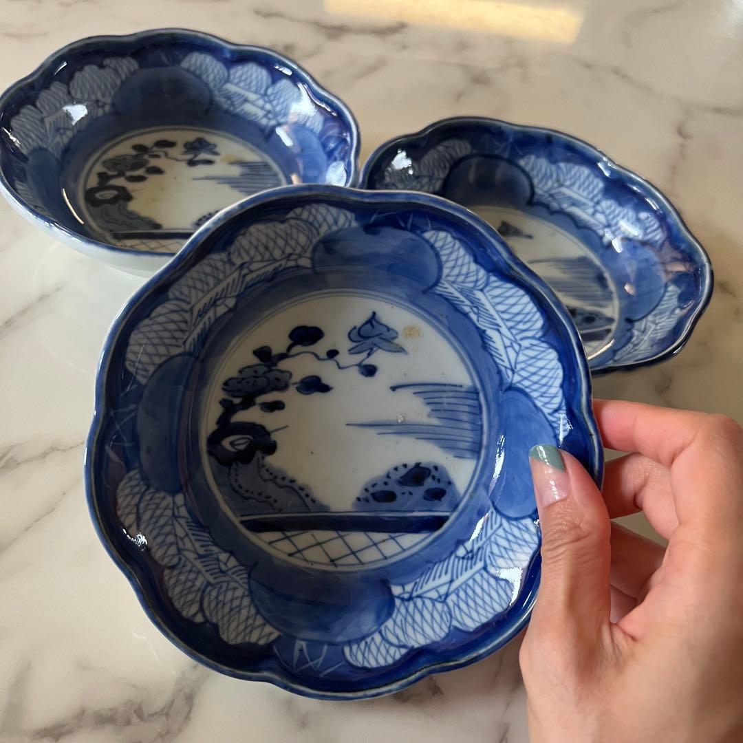 記念日 染付なます皿3枚 コレクション | saporeitaliano.cl