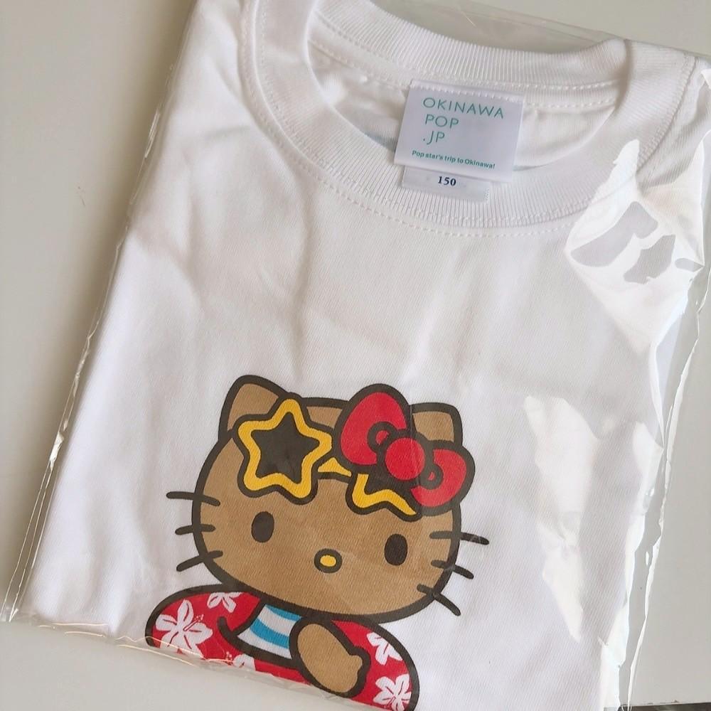 新品♡ウミイキタイ♡日焼けキティコラボTシャツ♡キッズ150♡ 新品♡ウミイキタイ♡日焼けキティコラボTシャツ♡キッズ150