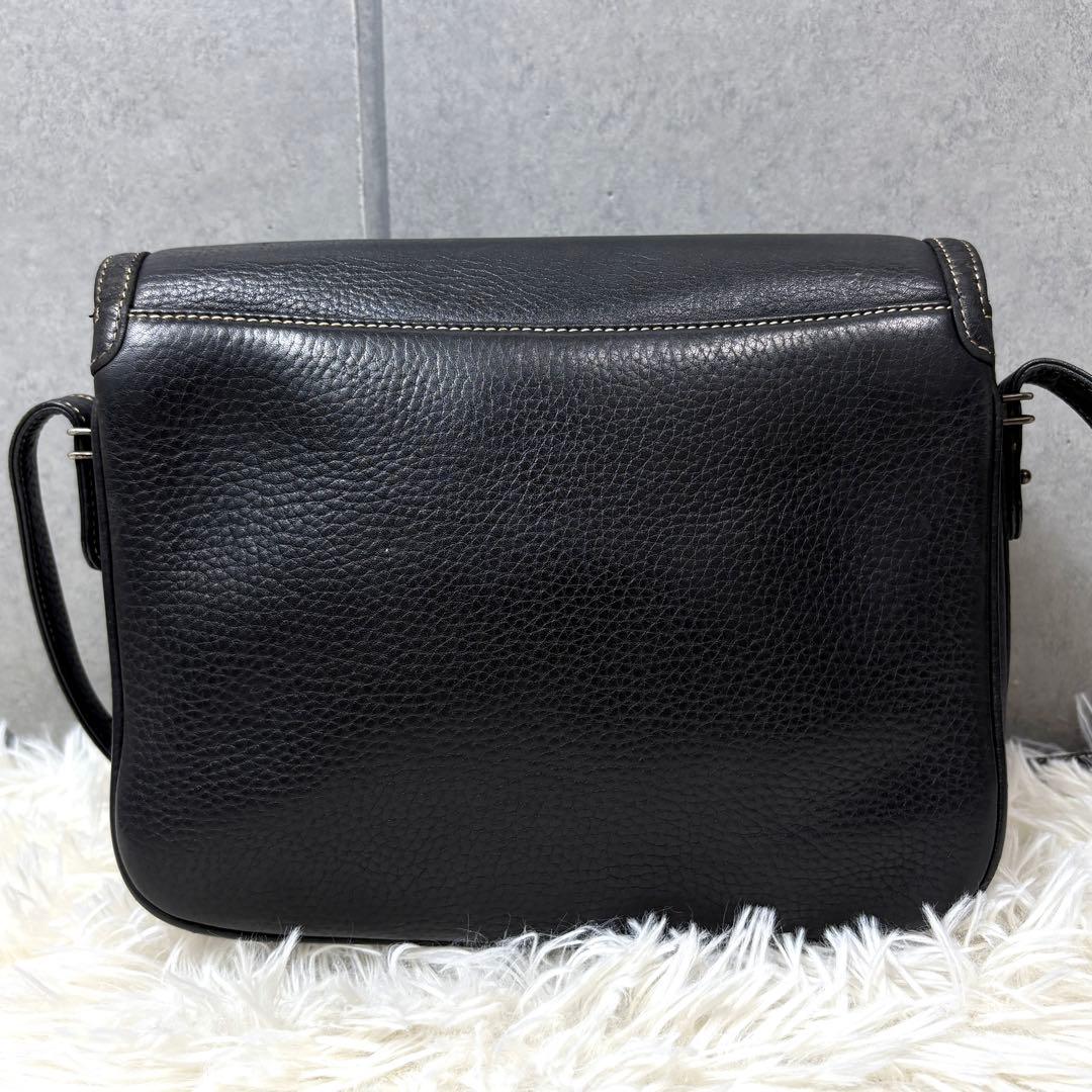 【極希少】グッチ ショルダーバッグ ターンロック オールレザー ブラック