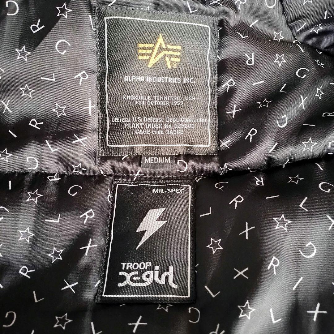 希少コラボ✨X-girl×ALPHA N-3B フライトジャケット Y2K М - メルカリ