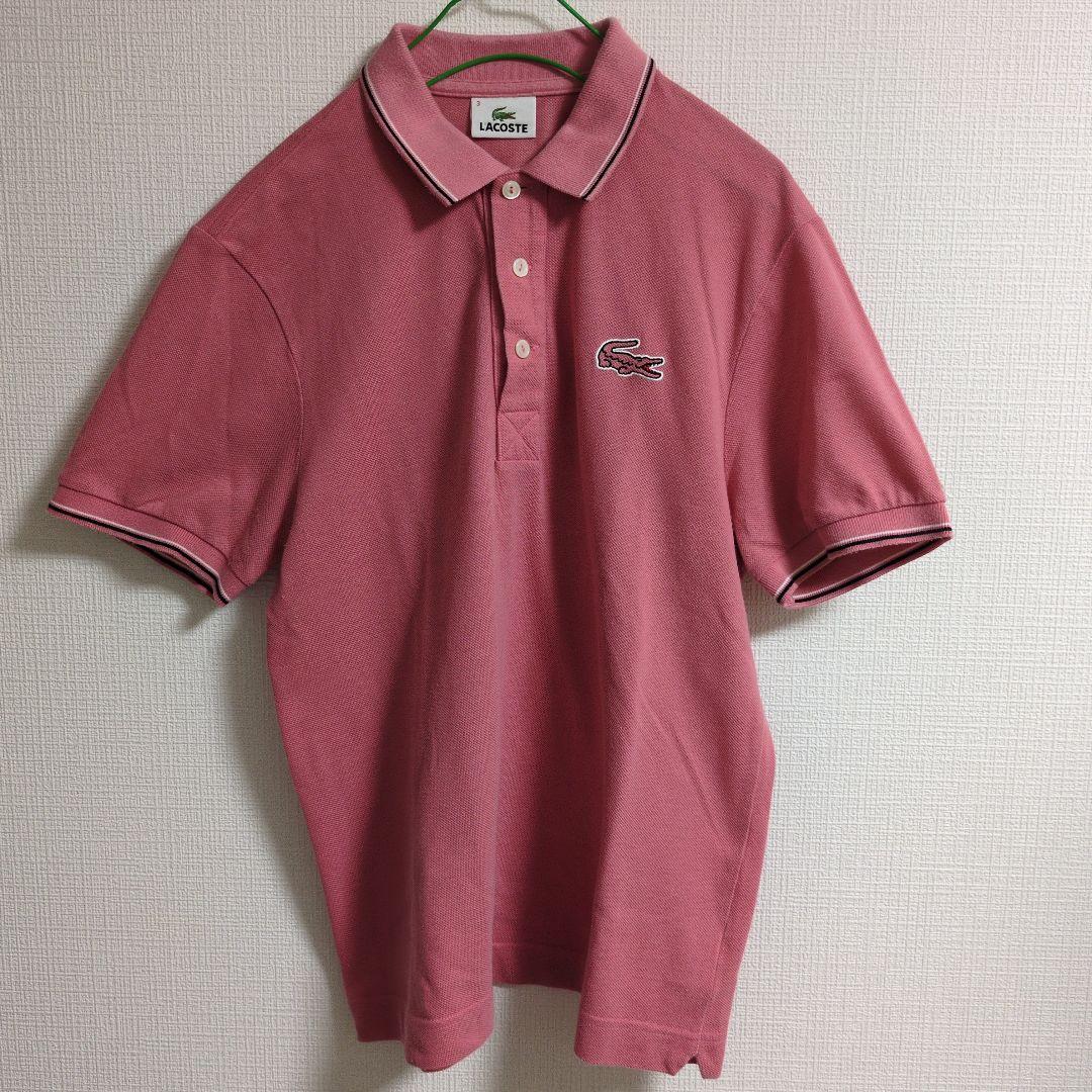 新品未使用タグ付 LACOSTE ポロシャツ ピンク日本製 サイズ4(L) LACOSTE ピンク ポロシャツ サイズ36 - メルカリ