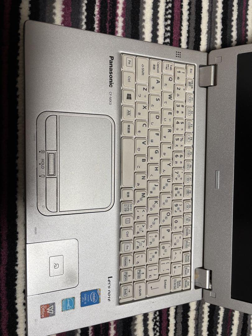 Panasonic Let's note シルバー ノートPC 本体 Let's note 中古パソコン Windows11 office搭載 タッチパネル