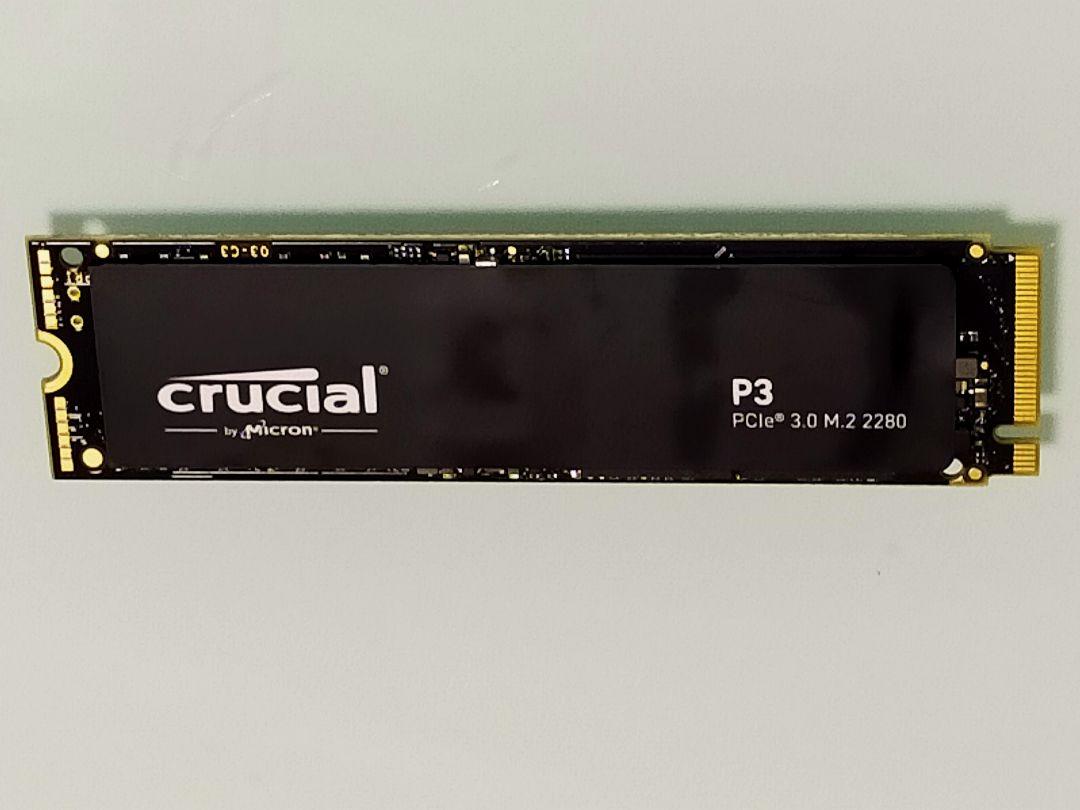 新品同様、動作確認済みのCrucial P3 SSD NVME 4TB　1個